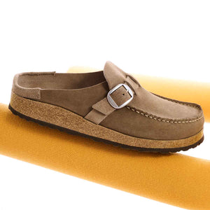 Birkenstock Buckley Gray Taupe כפכפי מוקסין באקלי טיופ
