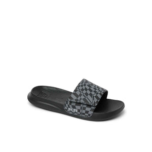Reef Kids Salty Slide Black Swell Checker כפכפי ריף לילדים
