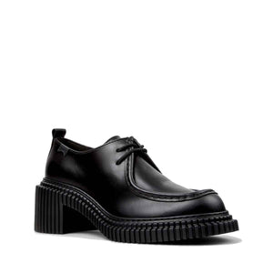 Camper Pix London Black Leather Shoes נעלי מוקסין קמפר לנשים