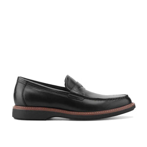 Rockport Men's Ledger Penny Loafers Black Leather נעלי מוקסין לגברים