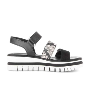 Gabor black platform sandal סנדלי גאבור לנשים