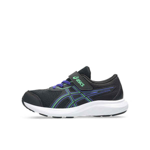 Asics Gel Contend 9 PS Kids Black Vital Green נעלי ריצה לילדים
