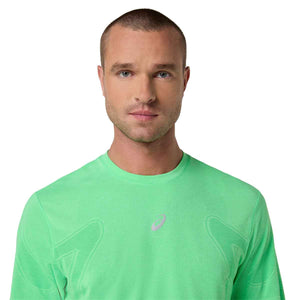 Asics Road Seamless SS Top Men Vital Green Illuminate Green חולצת ריצה לגברים