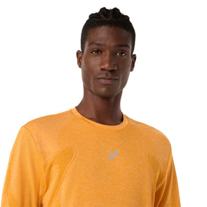 Asics Road Seamless LS Top Men Yamabuki חולצת ריצה ארוכה לגברים