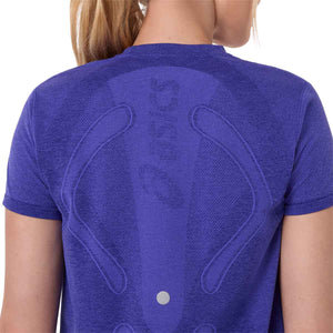 Asics Road Seamless SS Top Women Cobalt Burst Eggplant חולצת ריצה לנשים
