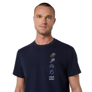 Asics Game Seasonal Graphic Tee Men Midnight חולצת טניס לגברים