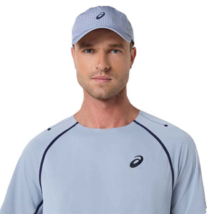 Asics Match SS Top Men Grey Blue חולצת טניס לגברים