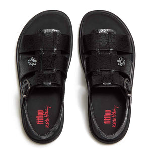 Fit Flop X Keith Haring Gen-FF Fisherman Sandals Black סנדלי פיטפלופ לנשים