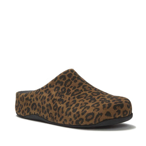 Fit Flop Shuv Leopard Print - Tan Black כפכפי פיט פלופ לנשים