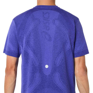 Asics Road Seamless SS Top Men Cobalt Burst Eggplant חולצת ריצה לגברים