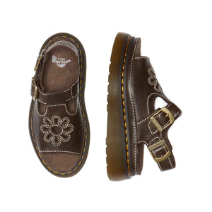 Dr. Martens Dunnet Flower Sandal Kelp Brown סנדלי ד"ר מרטינס