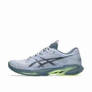 Asics Solution Speed FF 4 Men Grey Blue Ironclad נעלי טניס סולושיין ספיד 4 לגברים