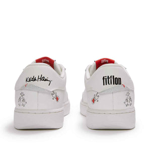 Fit Flop X Keith Haring The Dash FF Trainers Urban White סניקרס פיטפלופ לנשים