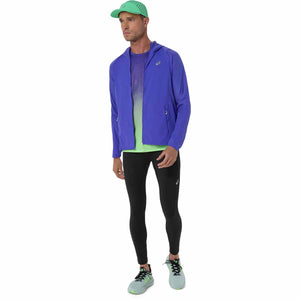 Asics Road Packable Jacket Men Cobalt Burst Illuminate Green ג'קט גברים לריצה