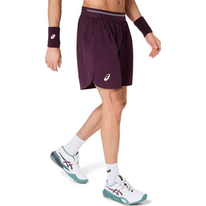 Asics Game 7In Short Men Dark Aubergine מכנסי טניס לגברים