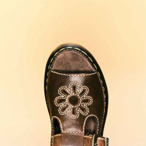 Dr. Martens Dunnet Flower Sandal Kelp Brown סנדלי ד"ר מרטינס