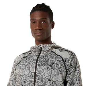 Asics Limited Series Wind Breaker Jacket Men Black Cream ג'קט ריצה לגברים