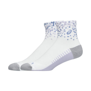 Asics Performance Brilliant White Lilac Run Sock Quarter Unisex גרבי אסיקס