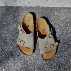 Birkenstock Zurich Taupe Suede כפכפי בירקנשטוק ציריך לנשים