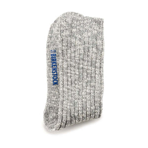 Birkenstock Cotton Slub M Gray White גרבי בירקנשטוק לגברים