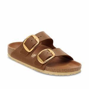 Birkenstock Arizona Antik Brown Big Buckel Cognac בירקנשטוק כפכפי אריזונה לנשים