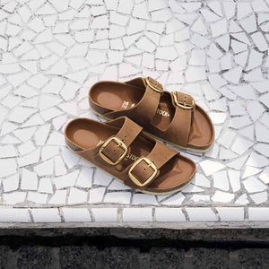 Birkenstock Arizona Antik Brown Big Buckel Cognac בירקנשטוק כפכפי אריזונה לנשים
