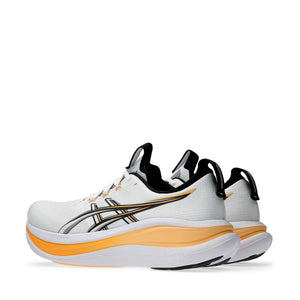 Asics Gel Nimbus 28 Men White Stadium Orange נעלי ריצה ג'ל נימבוס 28 לגברים