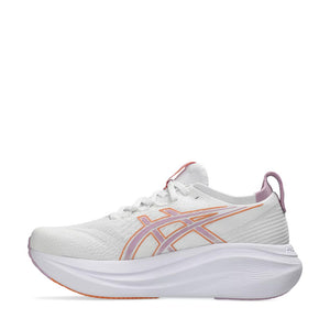 Asics Gel Nimbus 27 Women White Light Ube אסיקס נימבוס לנשים