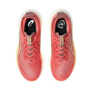Asics Gel Nimbus 27 Women Dark Pink Clay Orange Glow נעלי ריצה ג`ל נימבוס 27 לנשים
