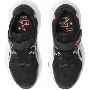 Asics Contend 10 PS Kids Black Sun Coral נעלי ריצה לילדים