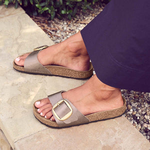 Birkenstock Madrid Big Buckle Graceful Taupe בירקנשטוק כפכפי נשים מדריד אבזם טיופ