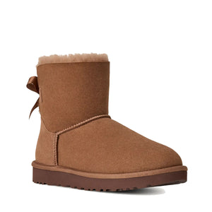 UGG Mini Bailey Bow II Rocky Oak מגפי נשים מיני בלי בו חום רוקי