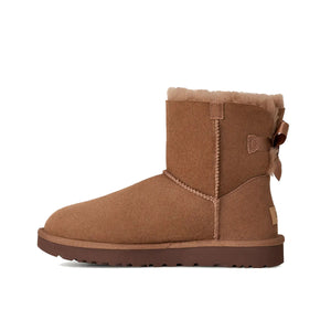 UGG Mini Bailey Bow II Rocky Oak מגפי נשים מיני בלי בו חום רוקי