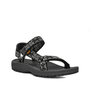 Teva Winsted Archive Floral Black Grey סנדלי נשים