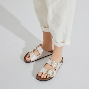 Birkenstock Arizona Big Buckle Graceful Pearl White בירקנשטוק כפכפי נשים