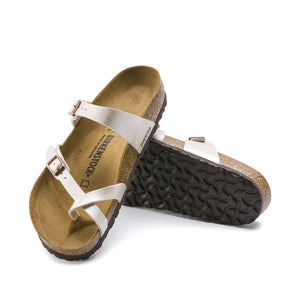 Birkenstock Mayari Graceful Pearl White כפכפי בירקנשטוק לנשים מיארי לבן פנינה