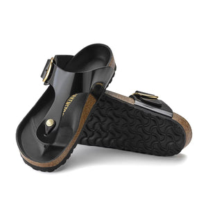 Birkenstock Gizeh Big Buckle High-Shine Black גיזה אבזם שחור לק