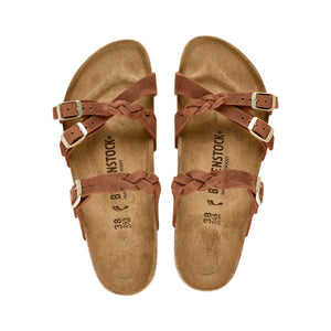 Birkenstock Franca Braided Cognac כפכפי בירקנשטוק פרנקה לנשים