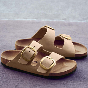 Birkenstock Arizona Big Buckle Sandcastle בירקנשטוק כפכפי נשים