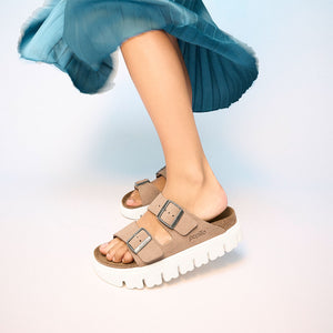 Birkenstock Arizona PAP Chunky Warm Sand כפכפי בירקנשטוק אריזונה צאנקי סנד לנשים