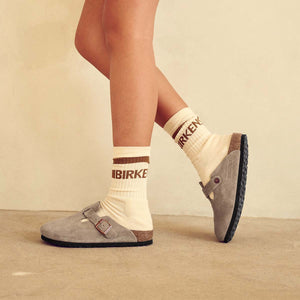 Birkenstock Cotton Tennis Socks Eggshell גרבי בירקנשטוק