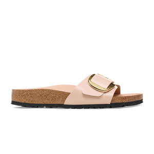 Birkenstock Madrid Big Buckle High Shine New Beige כפכפי בירקנשטוק מדריד אבזם בז