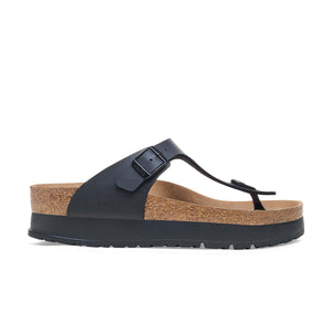 Birkenstock Gizeh PAP Flex Platform Black כפכפי בירקנשטוק לנשים גיזה פלטפורם שחור