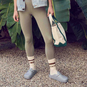 Birkenstock Boston EVA Stone Coin כפכפי בירקנשטוק לנשים אפור