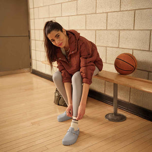 Birkenstock Boston EVA Stone Coin כפכפי בירקנשטוק לנשים אפור