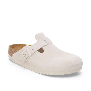 Birkenstock Boston BS Antique White כפכפי בירקנשטוק בוסטון לבן אנטיק לגברים