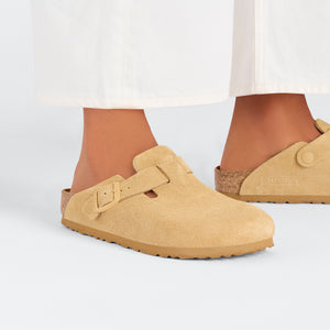 Birkenstock Boston BS Latte Cream בוסטון קרם לאטה