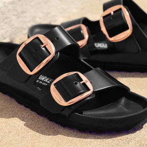 Birkenstock Arizona BB EXQ High-Shine Black כפכפי בירקנשטוק אריזונה אבזם שחור