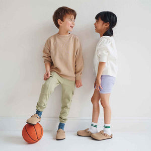 Birkenstock Boston Kids Taupe כפכפי בוסטון טיופ ילדים