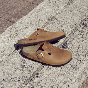 Birkenstock Boston Cognac כפכפי בירקנשטוק בוסטון לנשים